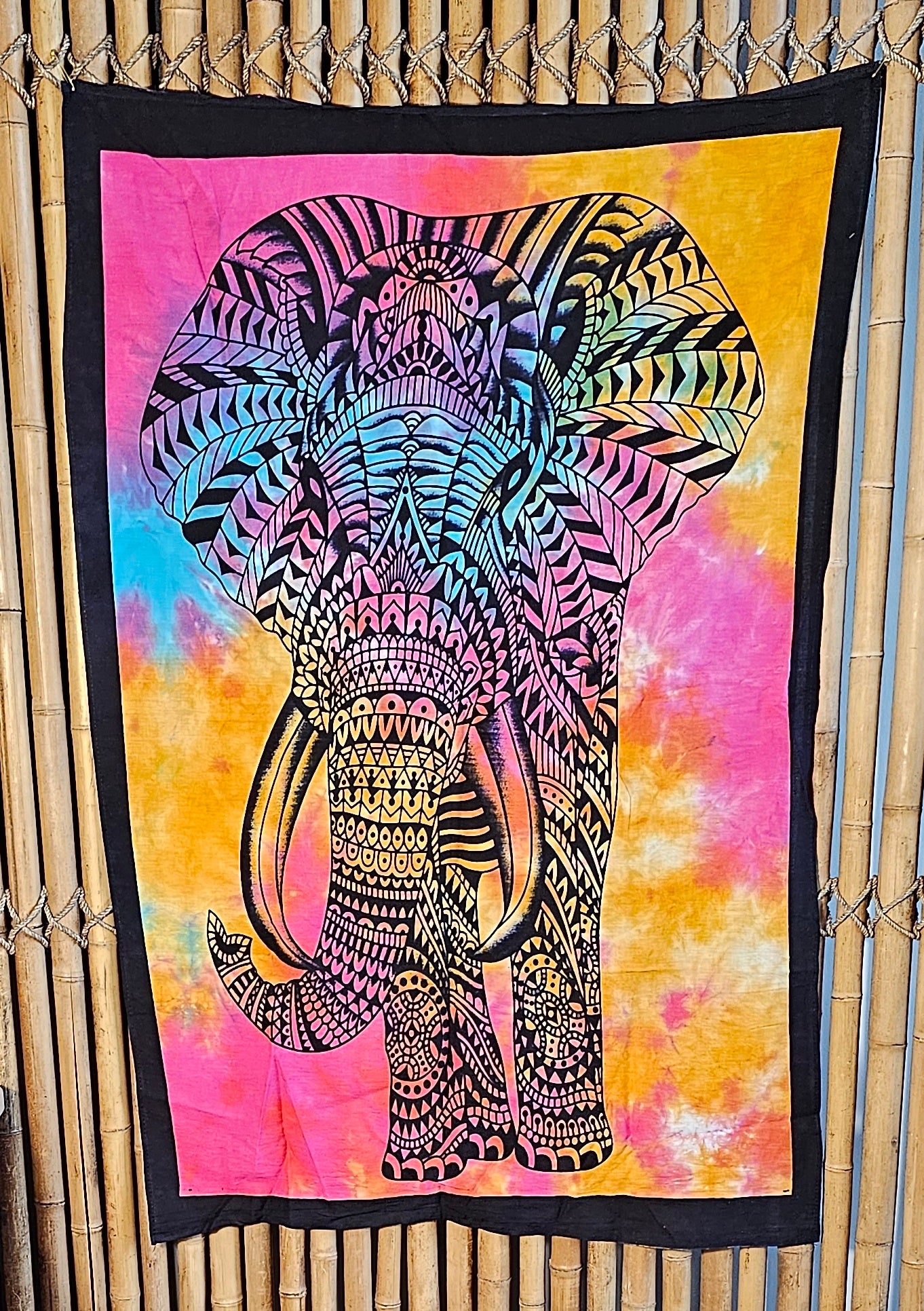 Elephant Multicolor Tapestry